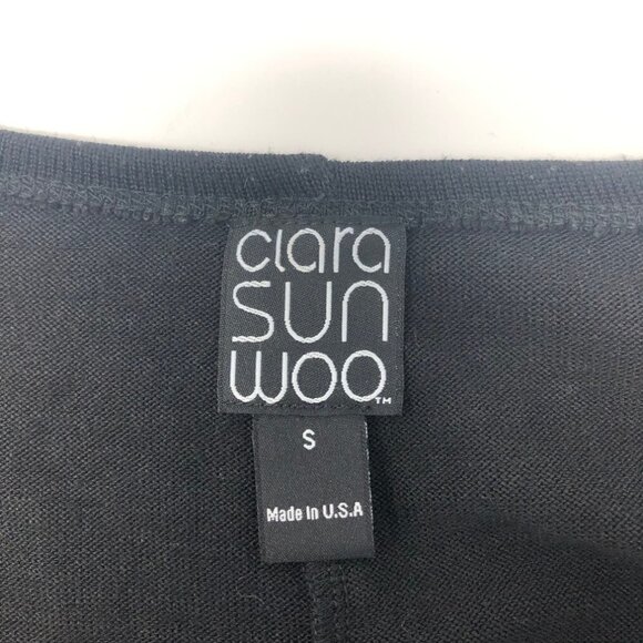 Clara Sunwoo Black Twist Front Sweater Size S - Picture 6 of 7